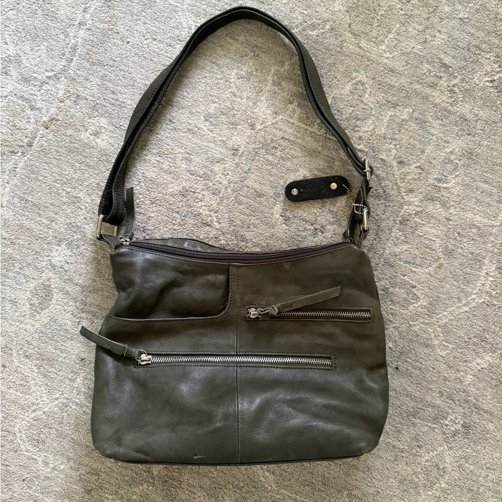 Great American Leather Works Olive Green Purse Bag